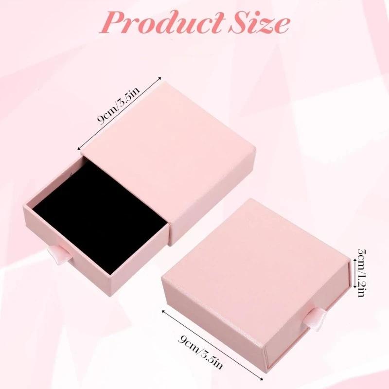 

2026 Latest Models Multiple-Use Jewelry Packaging Box for Necklace, Bracelet, and Ring in Pink/White/Black