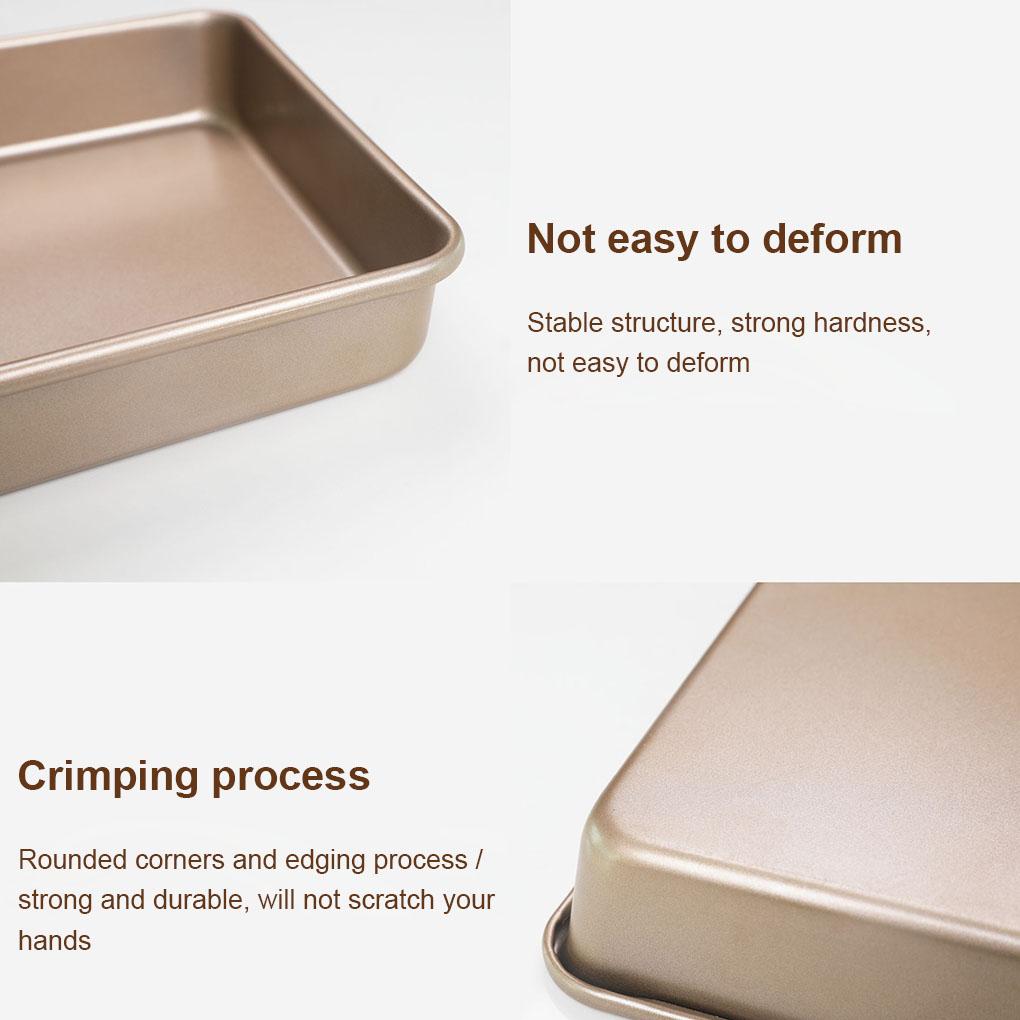 Cake Baking Pan Non-Stick Oven Baking Pan Non-Stick Cookie Bread Bakery Rectangle Sheet Tray DIY Kitchen Chef Bakeware
