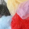Diamond Grid Sequin Mesh Fabric for Wedding Dress Headwear Decoration Fabrics By The Meter Diy Sewing Material Cloth
