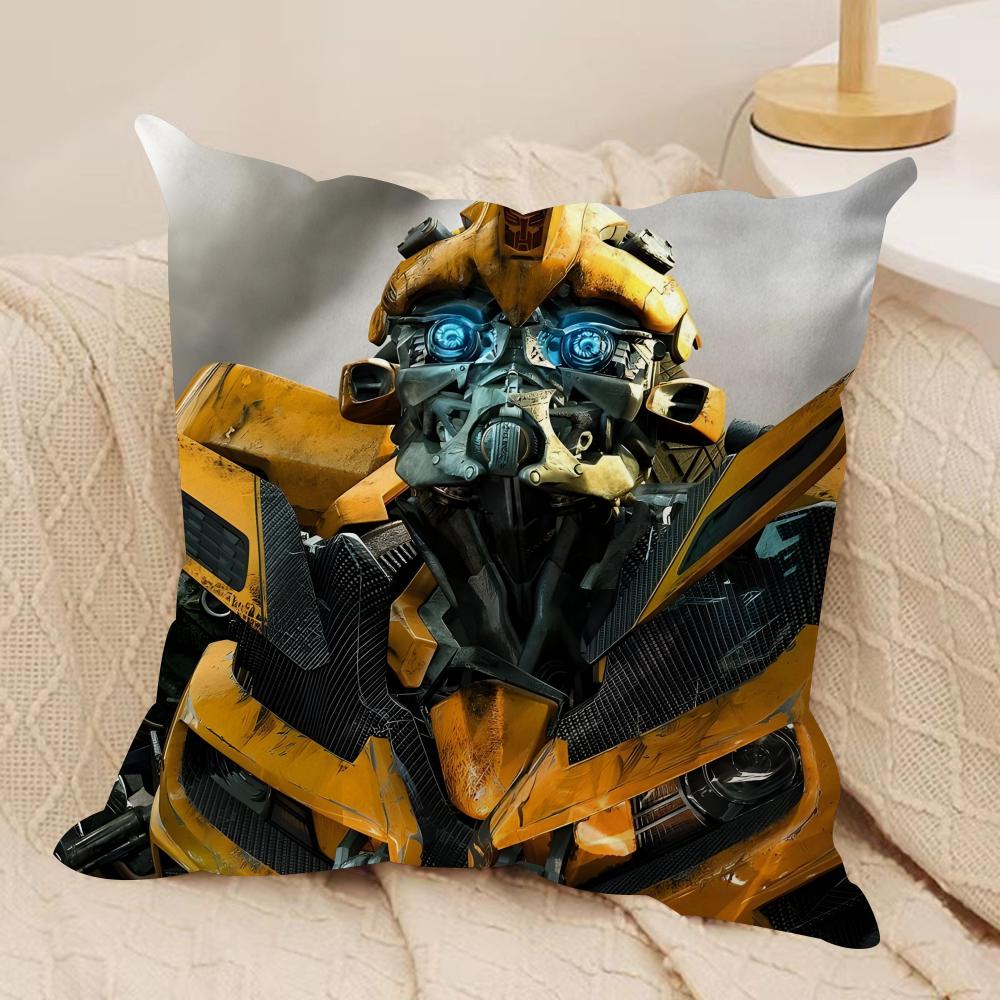 T-Transformers Movie Cushion Cover Pillowcase Ultra Soft Skin Friendly Fabric Cloud Like Comfort & Concealed Zipper