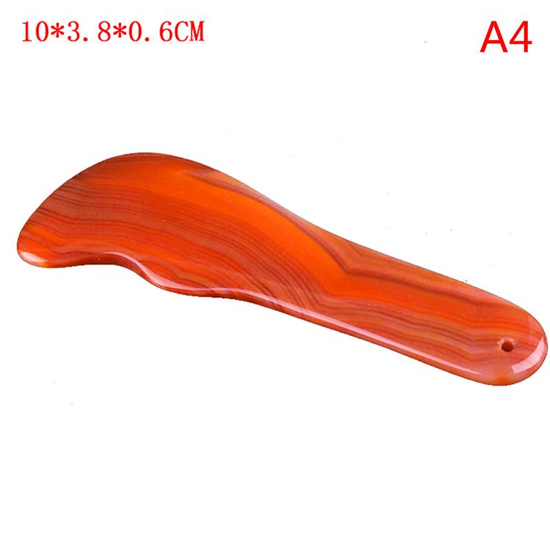 Red Onyx Scraper Guasha Jade Massager For Face Natural Gouache Stone Gua Sha Scraper Facial Massage Tool Face Scraper