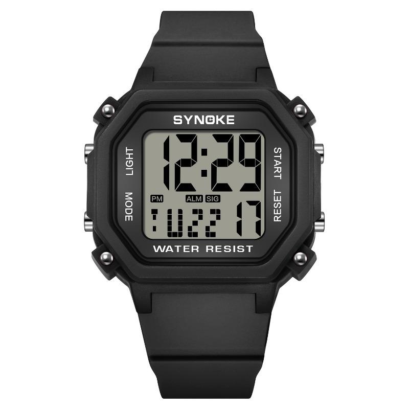 Top Brand New Retro Sports Electronic Watch Student Waterproof Watch Multifunctional Fashion Luminous Alarm Men's Wrist Watch