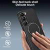 Carbon Fiber Invisible Stand Holder Built-in Magnetic Ring Case for Infinix Hot60 Pro + Hot 60 60i 40i 40 Pro Protection Cover