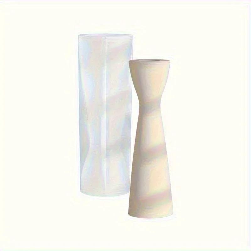 Resin Molds Candles Holders Silicone Candle Mold Diy Candles Plaster Base Ornament Candle Making Mould for Home Decoration