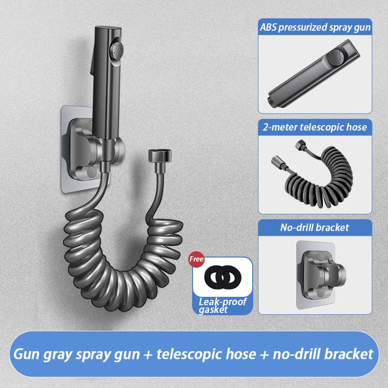 High Pressure Bidet Spray Toilet Set Bidet Set Toilet Flushing Spray Faucet Nozzle Flusher