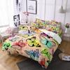Butterfly Bedding Set 3D Flower Duvet Cover Quilt Cover with Zipper Queen Double Microfiber Comforter Set Kid Girl ChristmasGift