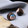 Rosewood Cartoon Chestnut Sister Garlic Pendant in Green Sandalwood Mobile Phone Chain