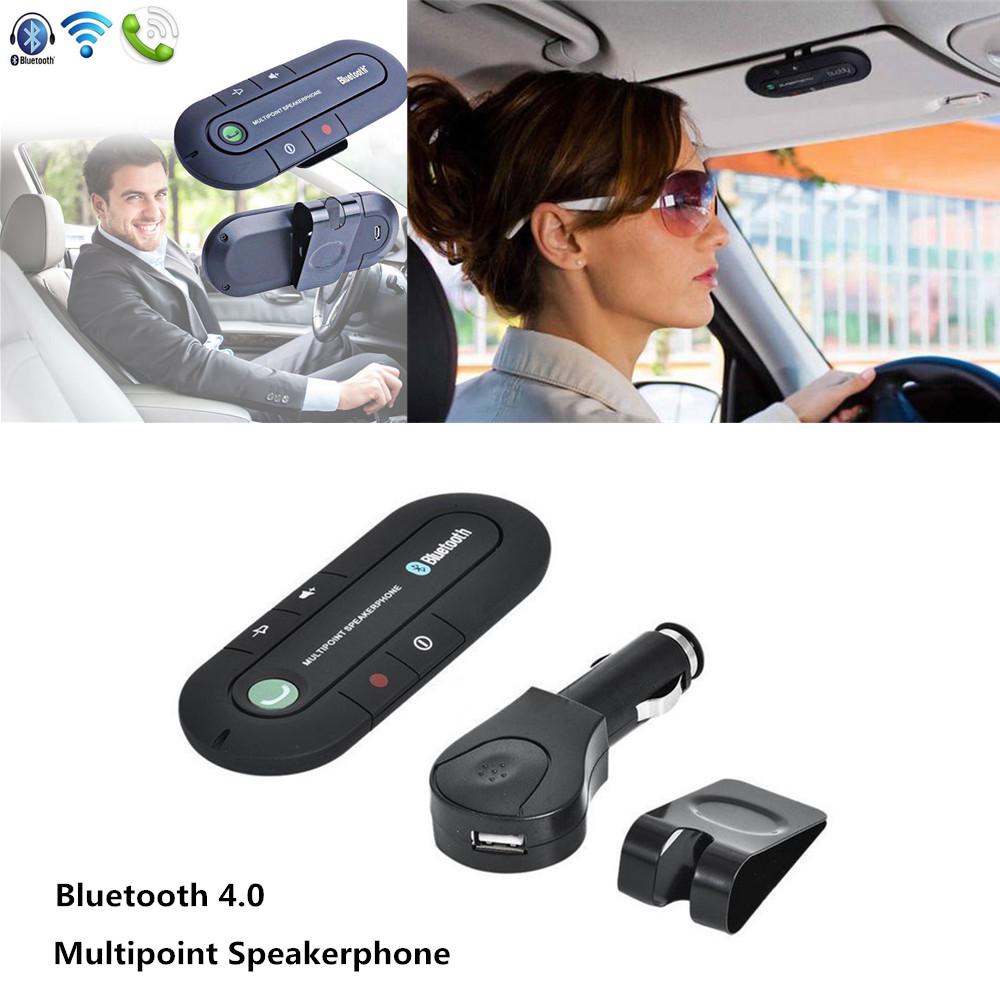 Buy Bluetooth Slim Handsfree In Car Phone Kit Wireless Speaker Visor Clip at affordable