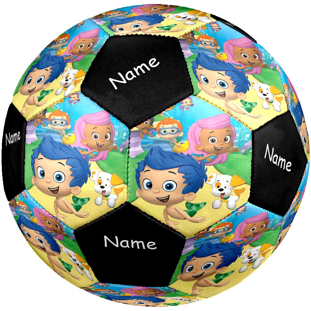 Custom Name Bubble Guppies Theme Size 5 Soccer Ball, Suitable for Both Indoor and Outdoor Matches, a Gift Suitable for Everyone.