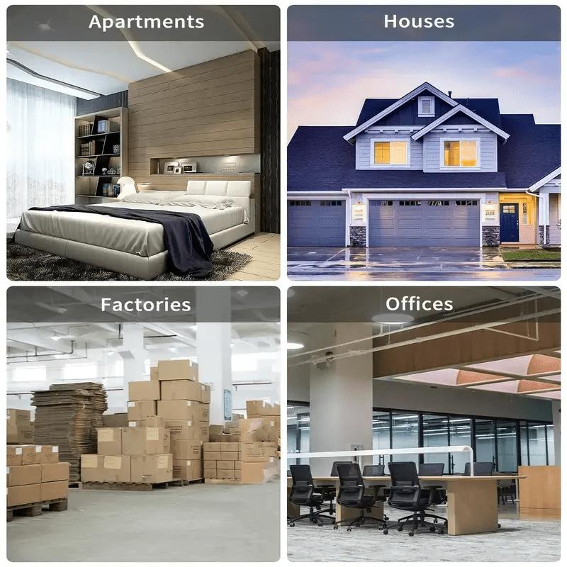 Waterproof Wireless Doorbell Kit for Home Use, Adjustable Volume, 5 Levels of Volume, 60 Ring Tones, Easy To Use, with LED Indicator