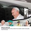 3D Funny Celebrity Rear Window Car Sticker: Queen Elizabeth & Pope Francis Illusion