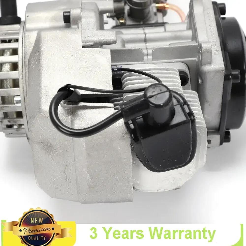 49cc Aluminum Two-stroke Minimoto Engine Motor Parts Kit Pull Start Complete Engine Unit for Scooter Pocket Dirt Bike Quad ATV