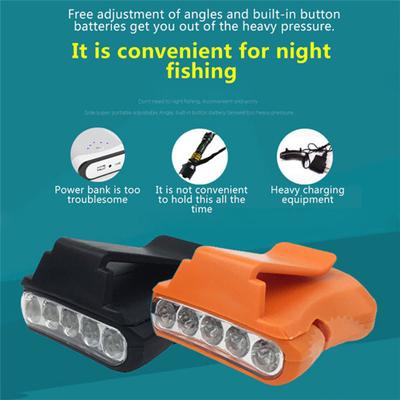 5LED Headlamp Cap Light Fishing Camping Clip-on Hiking Hat Head Lamp Lantern