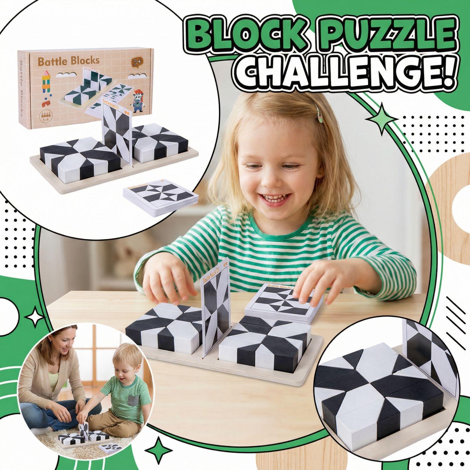 

Wooden Puzzle With Hidden Building For Early Childhood Education, Logical Thinking Training, Puzzle Toys, Tabletop Games One Size
