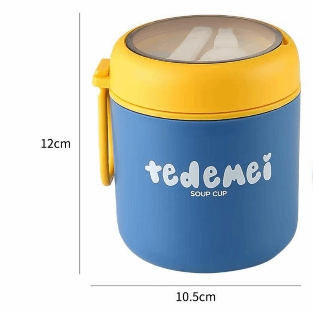 Portable Stainless Steel Lunch Box Leak-Proof Thermal Soup Container Vacuum Cup  Office Lunch