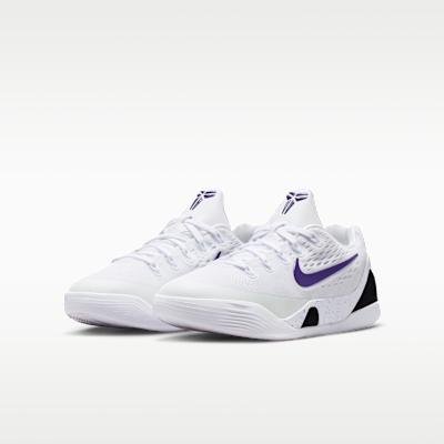Kids' Sneakers Nike Kobe 9 EM Low TB White Court Purple (GS) White/Court Purple/White