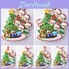 Beautiful Resin Christmas Tree Hanging Ornaments For Family Of 2-7 People