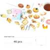 46Pcs/box My Favorite Delicious Food Label Stickers Decorative Stationery Stickers Scrapbooking DIY Diary Album Stick Label