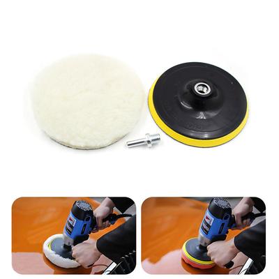 8Pcs/Set Polishing Pad Car Sponge Polishing Pad Kit 3/5/6/7 Inch Self-Adhesive Buffing Waxing Sponge Wool Wheel
