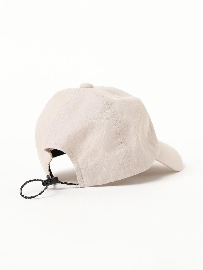 [Ray Beams] 6 Panel Linen Cap for Women, Beige, One Size