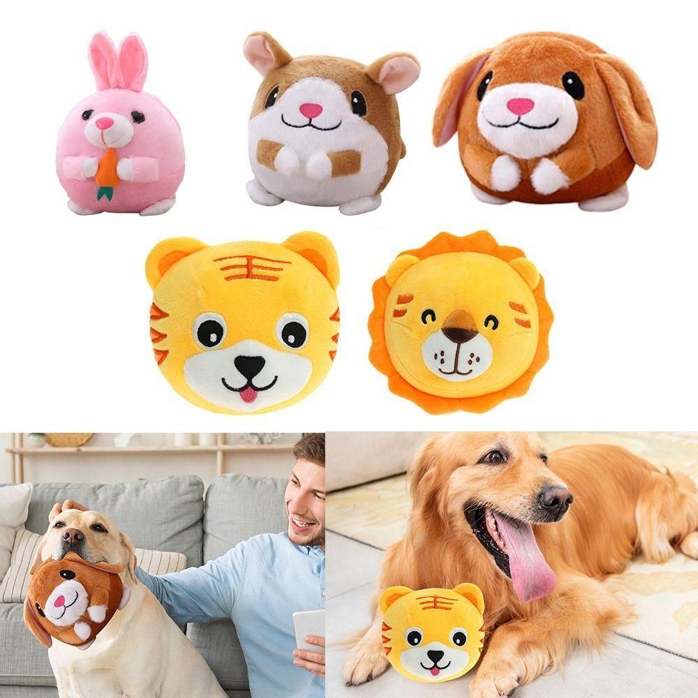 Squeaky Dog Chew Toys Plush Pet Bouncing Ball Toy Creative Puppy Teething Toy Pet Supplies