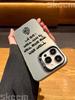 Fashion Black Flame Electroplate Silver IMD Phone Case For iPhone 16 15 14 13 12 11 Pro Max 7 8 Plus X XR XS 16E Hard Cover