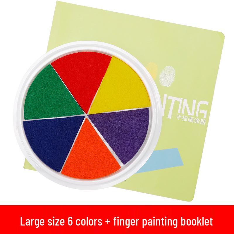 Washable Finger Paint Ink Pad for Kids: Perfect for Kindergarten Art and Palm Prints