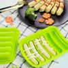 Silicone Sausage Maker - Food Grade, DIY Handmade Ham Baking Mold, Rectangular Shape with Individual Cavities for Perfect Meat Strips