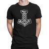 THORS HAMMER Mens  Viking T-Shirt Mjolnir II Symbol God Thunder Thor