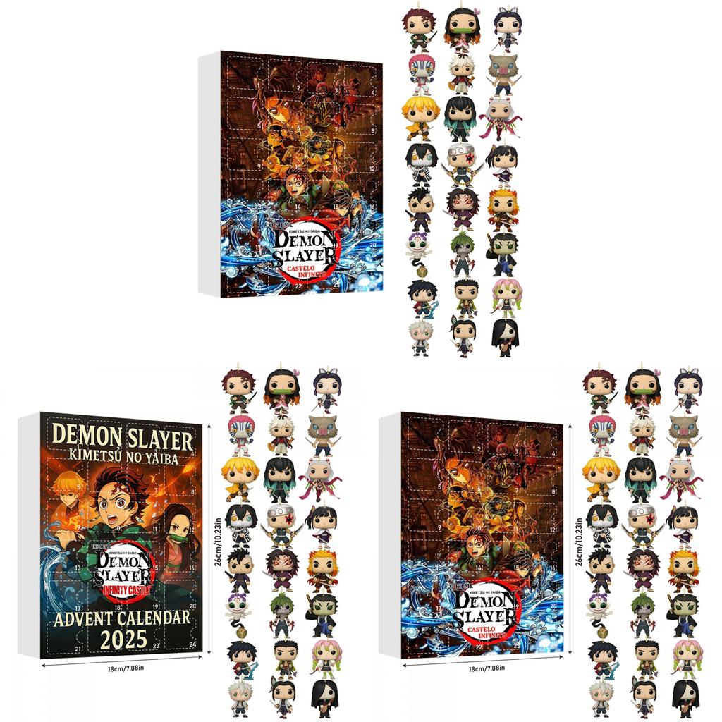 Demon Slayer Adventskalender Mit Acryl-Accessoires Für Geschenkaustausch Und Sammler