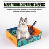 Portable Cat Toilet Litter Tray Foldable Travel Cats Poop Toilet Disposable Cat Litter Box  Travel