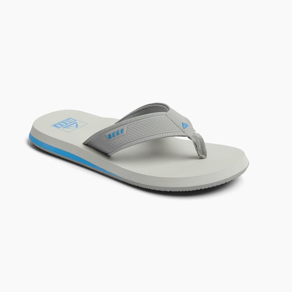 Leaf Beach Size cm H.L.N.A Men's Sandals, Gray/Blue, 25.0