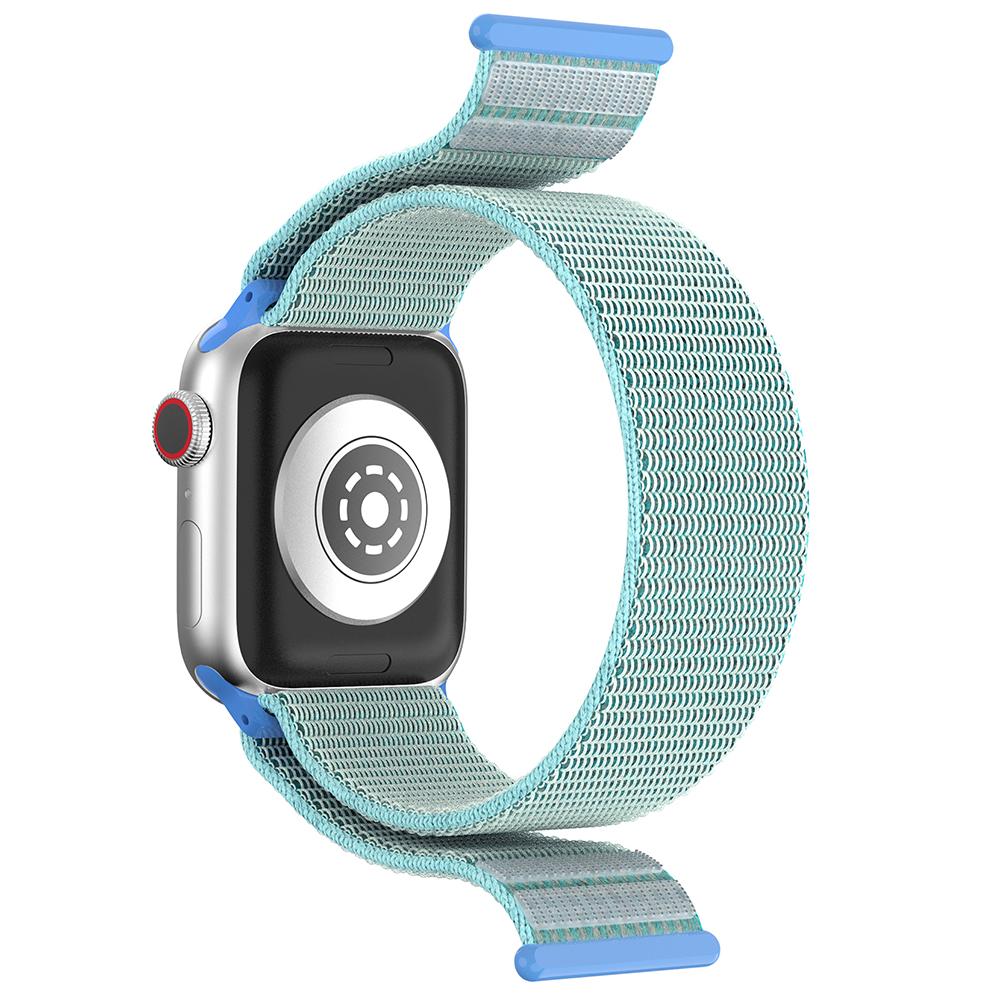 Nylon Watch Band For Apple Watch Series 10 42mm/9 8 7 41mm/6 5 4 SE (2023) SE (2022) SE 40mm/3 2 1 38mm Adjustable Magic Tape Strap