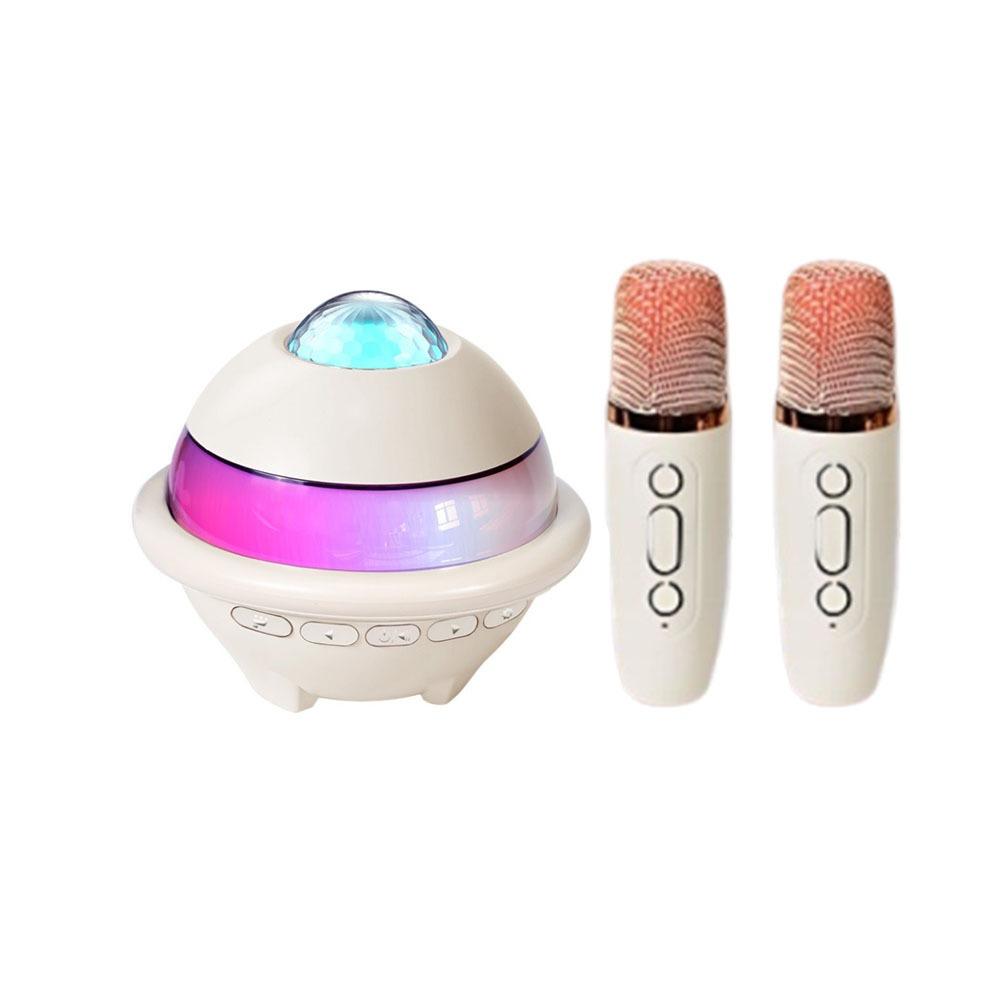 

with Projector Night Light Mini Bluetooth Speaker Karaoke Machine Karaoke Speaker Home бежевий