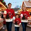 Christmas Family Pullover Sweater - Parent-Child Tree Jacquard Knit