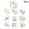 Set of 90Pcs Eid Mubarak Sticker 40mm Decorative Wrapping Sticker for Journal Planner Packaging Party Decoration