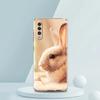 Cute White Baby Rabbits Phone Case For Samsung A16 A14 A12 A22 A32 5G A34 A42 A52 A54 A50 A70 A72 A30 A40 A20E A02S A04S A06