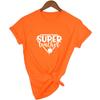 Super Teacher Letter Print Graphic Summer Tees Women Short Sleeve O Neck T Shirt Vintage Harajuku