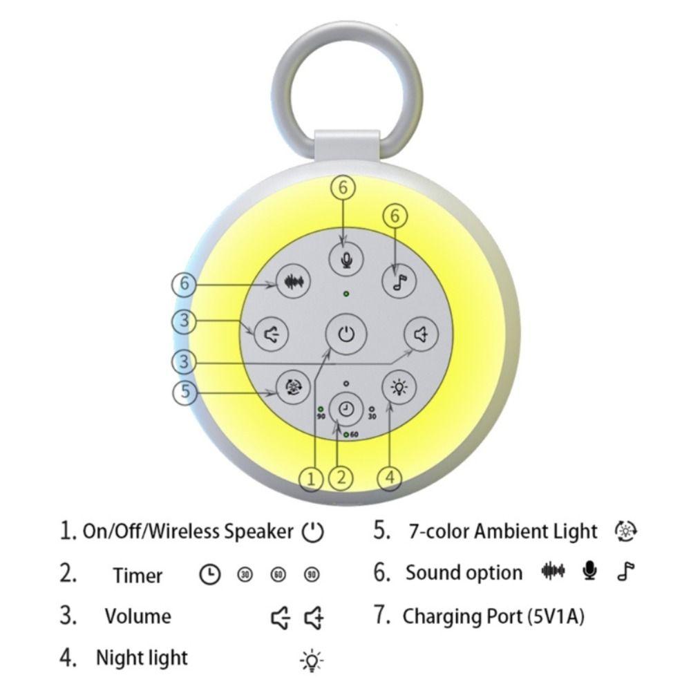 with Night Light Sleep Aid Device Rechargeable White Noise Machine New Baby Sound Machine