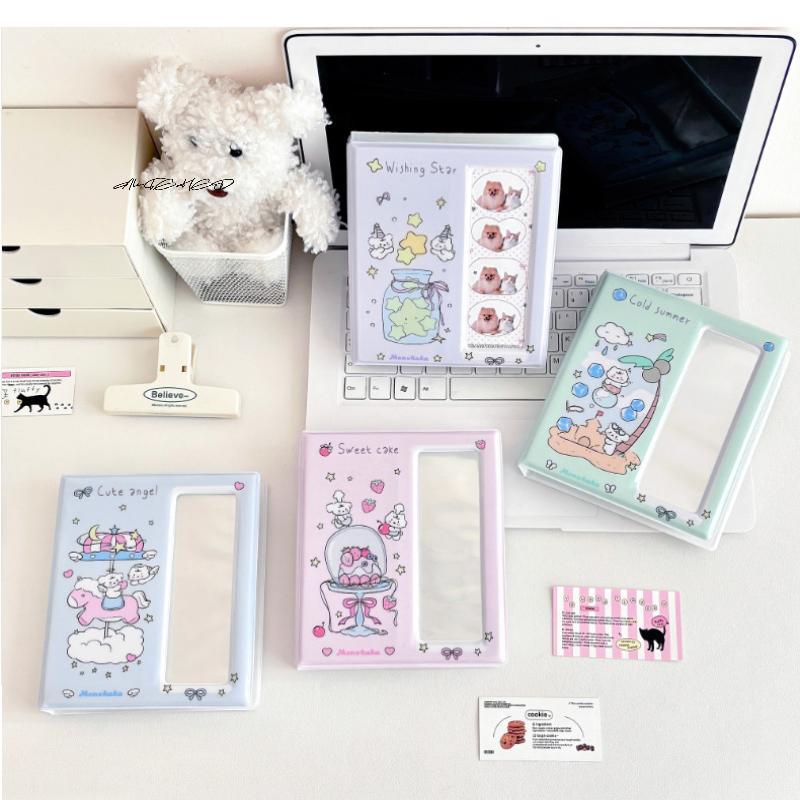 Cartoon Idol Photo Album with 20 Transparent Inner Pages for Photo Booth Photocard Supplies - Capacity for 20 Photos