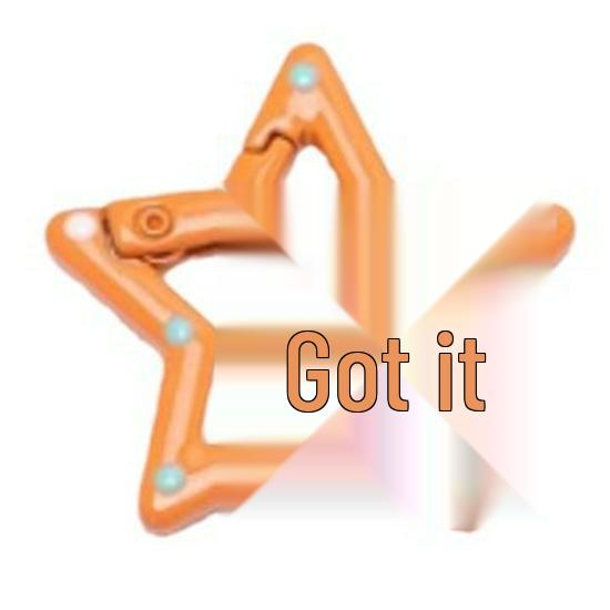 

Красочный брелок-кольцо в виде пятиконечной звезды с капельной краской - DIY аксессуар для украшений Light Lake Blue