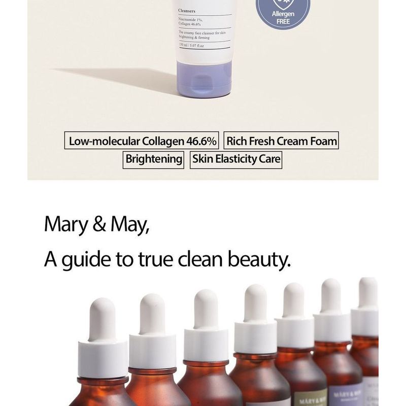 Mary&May - White Collagen Cleansing Foam