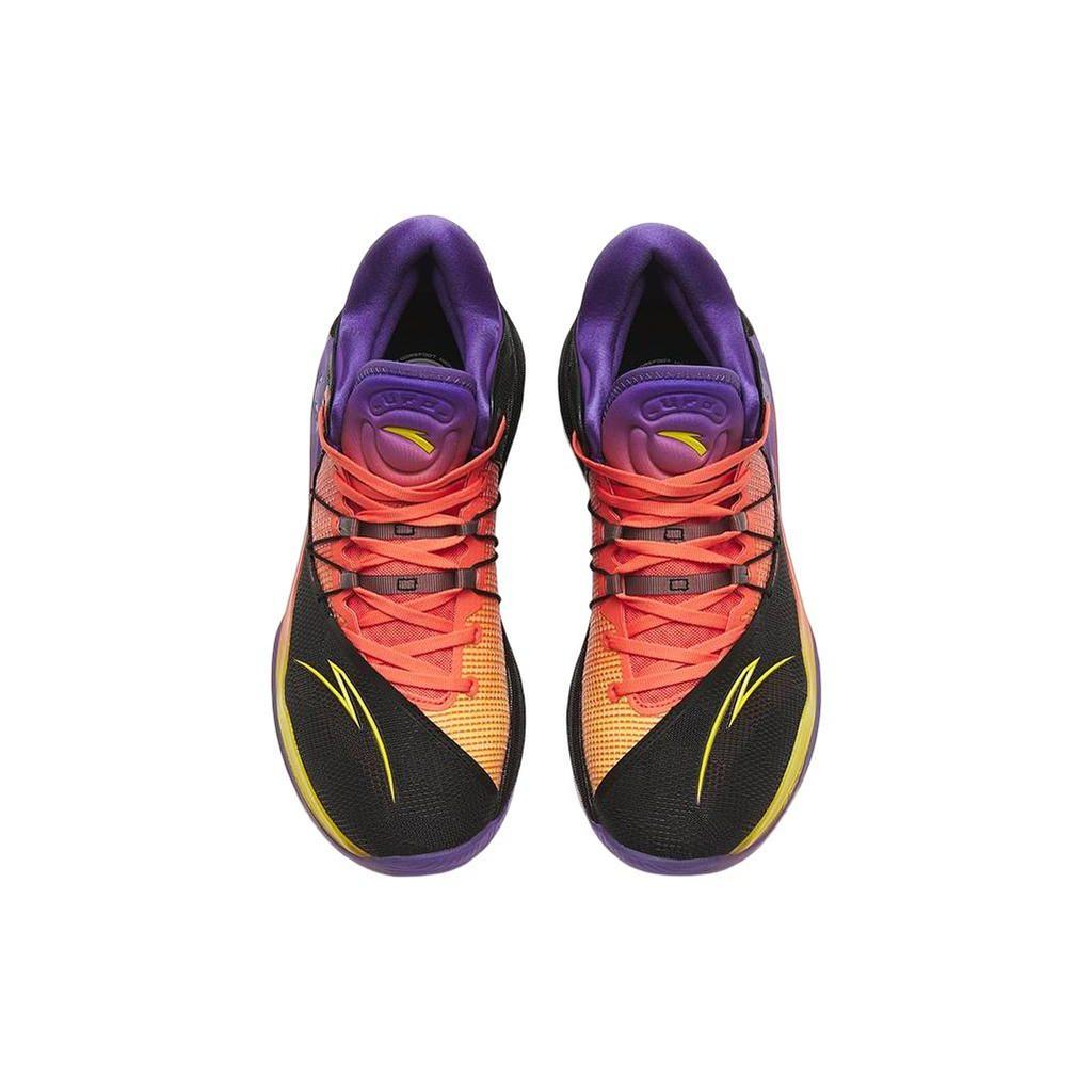 Anta Sky 1 Midnight Colorway Cushioning Non-Slip Durable Low-Top Basketball Shoes Men Sneaker Purple Red 112311107-3