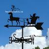 Weather Vane Ornament: Outdoor Wrought Iron Spray-Painted Roof Decoration Metal Craft
