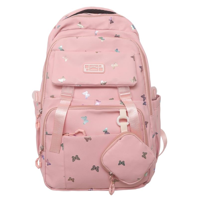 Cartoon Print Student Schoolbag Women's Large Capacity Backpack