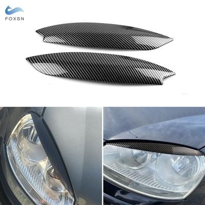 For VW Golf 5 MK5 GTI R 2005-2008 ABS Car Styling Headlight Eyebrow Trim Strip Eyelids Cover Eyelash Head Light Eye Lid Stickers