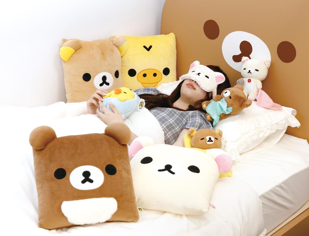 Rilakkuma Together Super Mochi Mochi Kissen Rilakkuma MV51601 H300 x B300 x T100mm "Schlafserie"