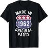 Born In 1962 Vintage Made In 1962 Original Parts Birth Year T-Shirt