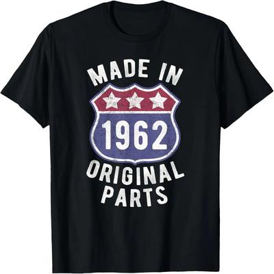 Born In 1962 Vintage Made In 1962 Original Parts Birth Year T-Shirt