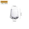 OLOEY Diamond-Patterned Heat-Resistant Glass Cup